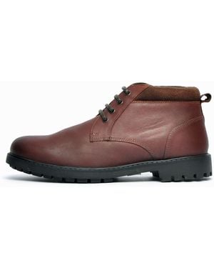 Red Tape Oaktrak Ballard Leather By - Brown