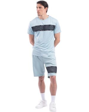 D Rock D Rock Summer Outfit 2 Piece Set, Shorts And T Shirt - Blue