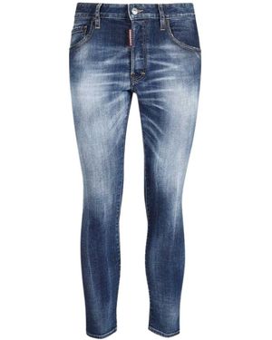 DSquared² Skater Jean Faded Dark Jeans Cotton - Blue