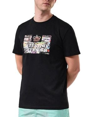 Weekend Offender T Shirt Keyte Short Sleeve Summer Cotton Crew Neck T - Black
