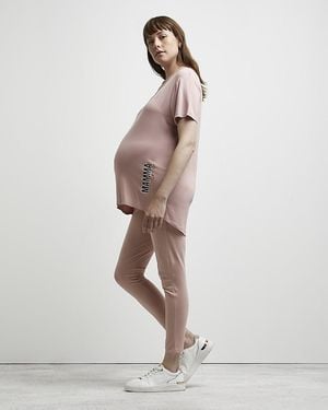 River Island Leggings Maternity Cotton - Natural
