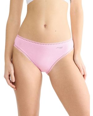 Sloggi Go Crush High Leg Briefs (3 Pack) - Pink