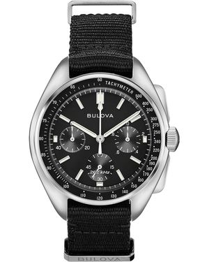 Bulova Lunar Pilot Watch 96A225 Nylon - Black