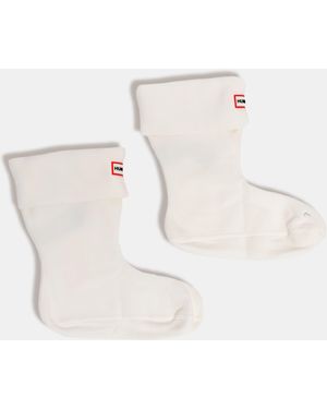 HUNTER Fleece Short Boot Sock - Natural