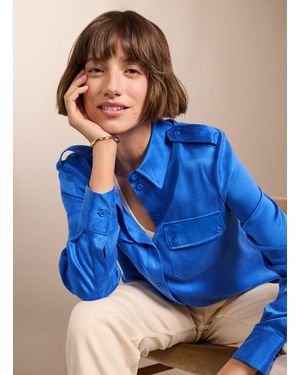 Baukjen Carolyn Recycled Cupro Shirt - Blue