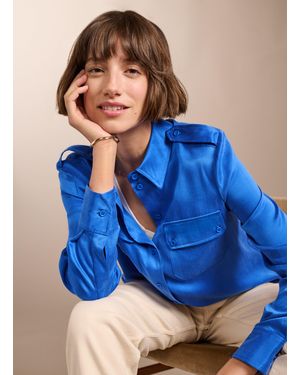 Baukjen Carolyn Recycled Cupro Shirt - Blue