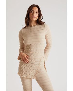 Urban Bliss Flared Textured Set - Natural