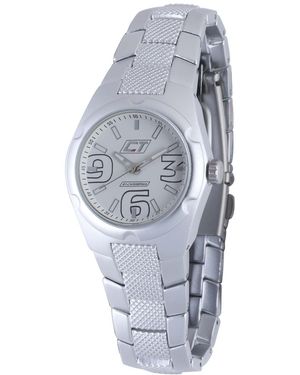 Chronotech Dial Stainless Steel Watch - White