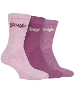 Jeep Hiking Boot Socks - Purple