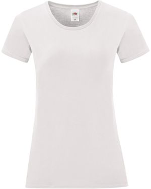 Fruit Of The Loom Ladies Iconic 150 T-Shirt Cotton - White