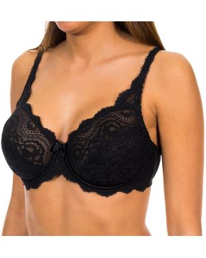 Playtex Underwired Non-Padded Lace Bra 05832 - Black