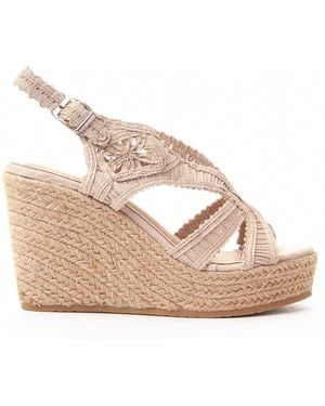 Montevita Wedge Sparto Sandal Spartsum10 - Metallic