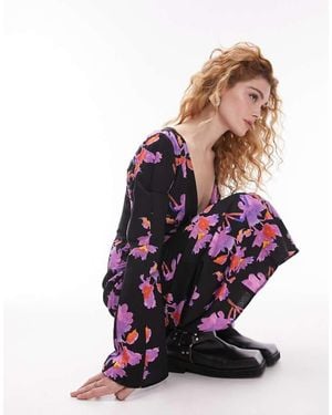TOPSHOP Lea Column Maxi Dress - Multicolour