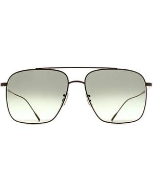 Oliver Peoples Rectangle Shiny G-15 Gradient Ov1320St Dresner Metal - Brown