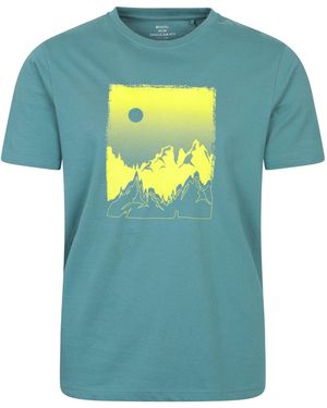 Mountain Warehouse Zonsopgang Organisch T-Shirt (Benzine) - Blauw