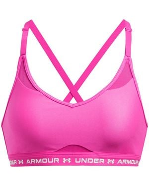 Under Armour Crossback Low Bra - Pink