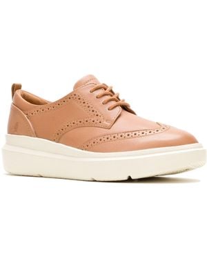 Hush Puppies Joy Leather Brogues Shoes - Pink