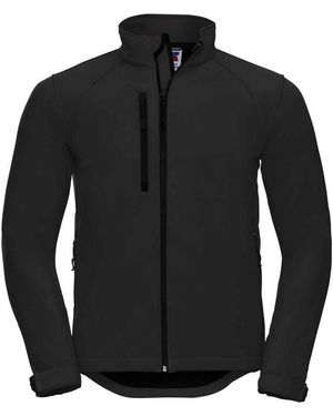Russell Plain Soft Shell Jacket - Black