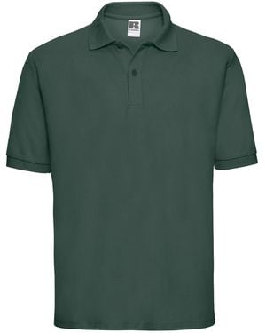 Russell Polycotton Pique Polo Shirt (Bottle) - Green