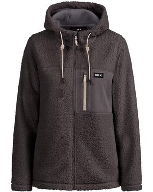 Trespass Ladies Jowita Dlx Fleece Jacket Smoke) - Black