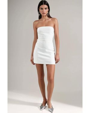 Hiccup Strapless Mini Dress - White