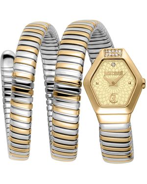 Just Cavalli Snake 316L Stainless Steel Watch - Metallic
