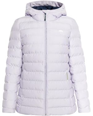 Schmuddelwedda Overgangsjas / Winterjas Dames Grijsviolet - Wit