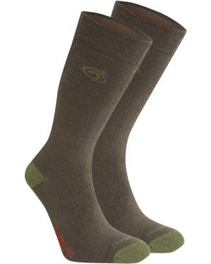 Craghoppers Adult Insect Repellent Socks (Woodland/Wild) - Grey