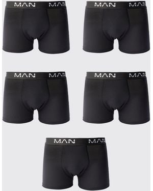 BoohooMAN 5 Pack Trunks - Black