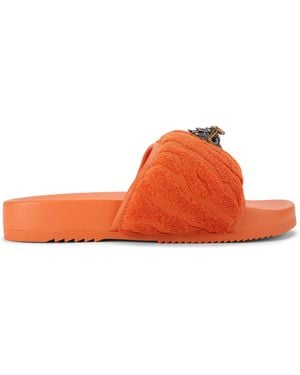 Kurt Geiger Eagle Puff Slide Sandals - Orange