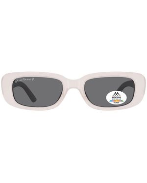 Montana Rectangle Transparent Smoke Polarized Mp65 - Grey
