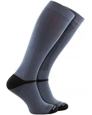 Comodo Knee High Bamboo Equestrian Socks For Long Boot Horse Riding - Blue