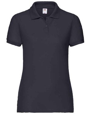 Fruit Of The Loom Ladies Lady Fit Piqué Polo Shirt (Deep) - Blue