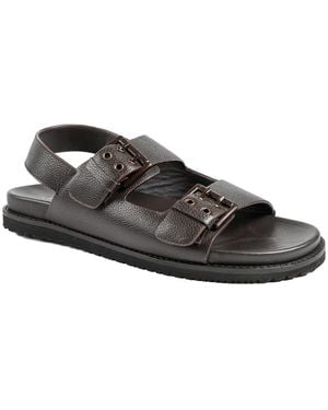 Jones Bootmaker Whitaker Leather Buckle Sandals - Brown