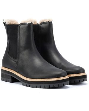 TOMS Bennet Leather Boots - Black
