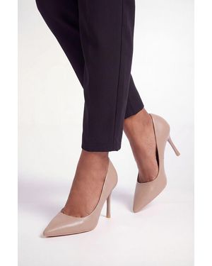 Wallis Amara Faux Leather High Stiletto Court Shoes - Blue