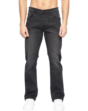 Crosshatch Winsbury Bootcut Jeans Wash) - Black