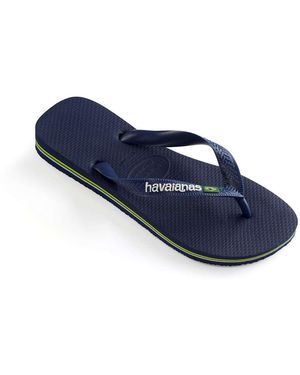 Havaianas Flip Flop Brasil Logo - Blue