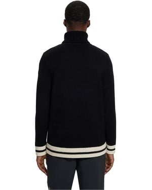 BOSS Turtle Neck Long Sleeve Jumper - Black