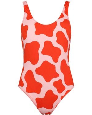Happy Socks Cow Swimsuit - Red