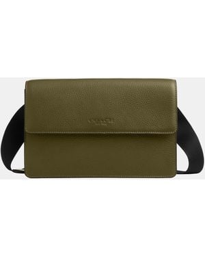 COACH Turner Flap Crossbody Bag - Green