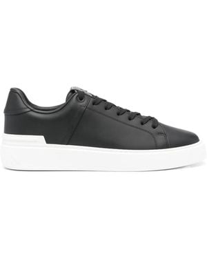 Balmain B Court Logo Low Top Sneakers - Zwart