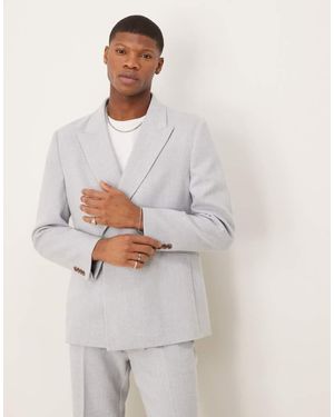 ASOS Slouchy Regular Suit Jacket - Grey