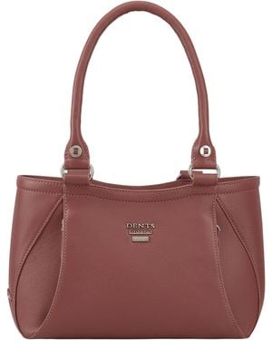 Dents Marlborough Leather Shoulder Bag - Purple