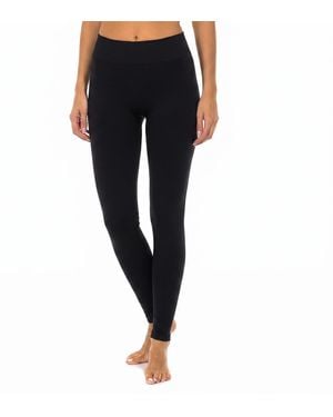 DIM Thermal Leggings With Fleece Lining Relax & Go D0D6E - Black