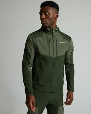 Monterrain Orbit Woven Running Hoodie - Green