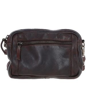 Ashwood Leather Real Vintage Cross Body Bag - Black