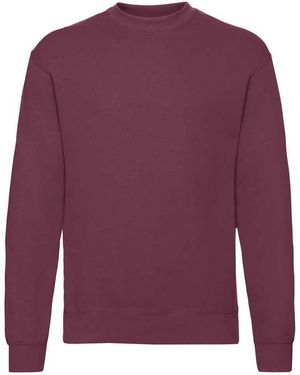 Fruit Of The Loom Adult Classic Drop Shoulder Sweatshirt - Purple
