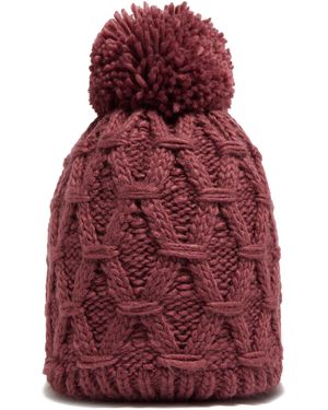 The Edge Sapphire Bobble Hat - Red
