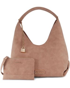 Carvela Kurt Geiger Suedette Cassia Mini Hobo Bag - Brown